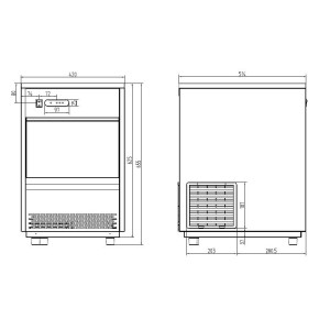 Machine à Glaçons - 26 Kg / 24 h - CombiSteel