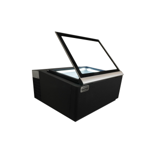 Black Countertop Ice Cream Display Freezer - Static - 3 x 5 L - CombiSteel