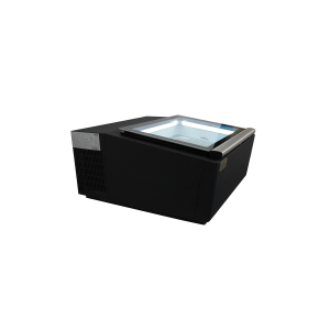 Black Countertop Ice Cream Display Freezer - Static - 3 x 5 L - CombiSteel