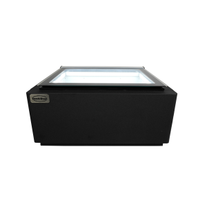 Schwarze Tisch-Eisvitrine - Statisch - 3 x 5 L - Kundenbereich - CombiSteel