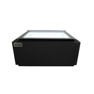 Vitrine à Glace à Poser Noire - Statique - 3 x 5 L - Côté Client - CombiSteel