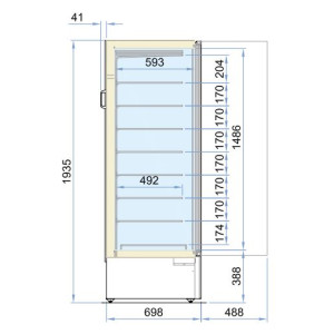 Armoire Réfrigérée Négative - Marin Statique - 353 L - CombiSteel