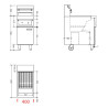 Fryer on Electric Chest - 2 x 12.5 L - CombiSteel