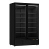 Positive Refrigerated Display Case 2 Doors Black - 1000L | CombiSteel