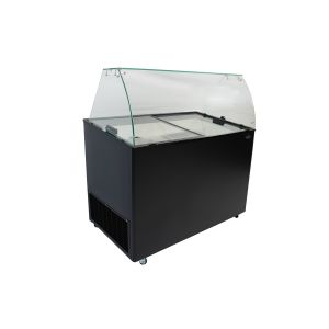 Black Ice Cream Display Case - 8 x 5 L | CombiSteel | Catering Equipment