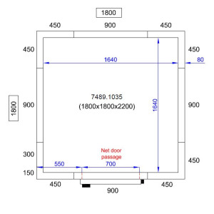 Panneau chambre froide Combisteel - Hauteur 2200 mm