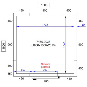 Cold Room Panel - CombiSteel 1800x1800x2010 mm