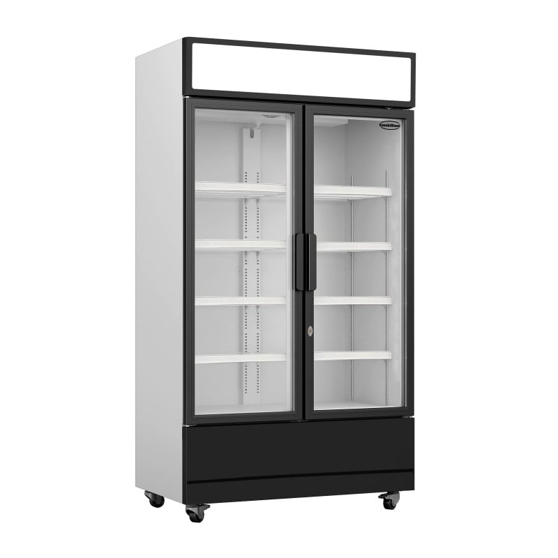 Refrigerated Display Case for Drinks 2 Glass Doors 670 L CombiSteel - Professional Refrigerated Cabinet