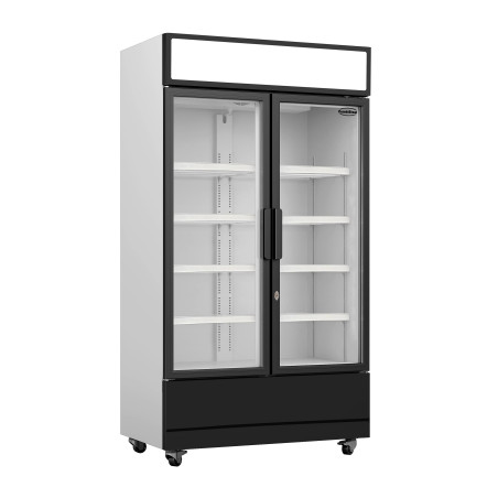 Vitrine Réfrigérée à Boissons 2 Portes Vitrées 670 L CombiSteel - Armoire Réfrigérée professionnelle