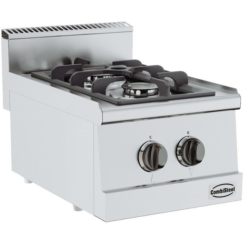 Fourneau à Poser 600 2 Brûleurs CombiSteel - Cuisson professionnelle