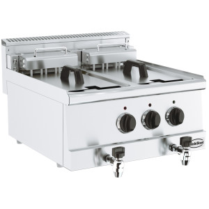 Friteuse Électrique CombiSteel - Puissance 15000 W, Capacité 2x10 L