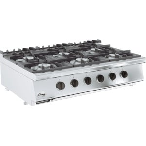 Stove with 6 burners Power 6500W - Professional Cooking