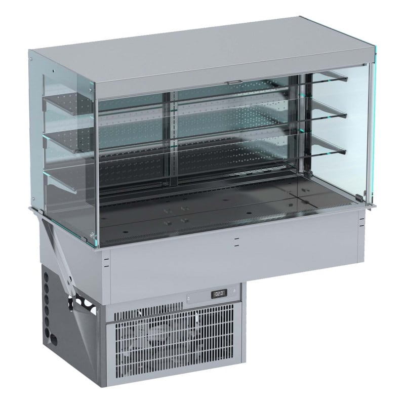 Vitrine Réfrigérée Murale Cubique Roll-Up CombiSteel 1440x720mm