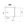 Table Réfrigérée Positive 4 Portes 511 L CombiSteel - Équipement Professionnel