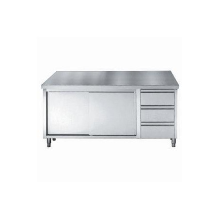 Professioneller Edelstahl-Unterschrank GN 1/1 - CombiSteel