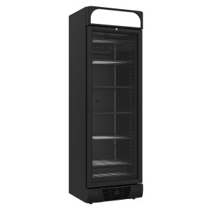 Black Negative Refrigerated Cabinet - 1 Glass Door - 382 L - CombiSteel