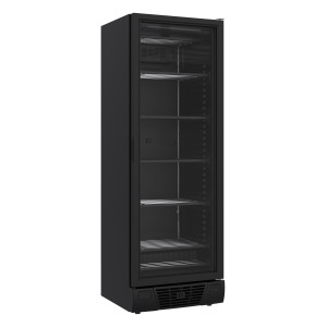 Schwarzer Negativ-Kühlschrank - 1 Glastür - 382 L - CombiSteel