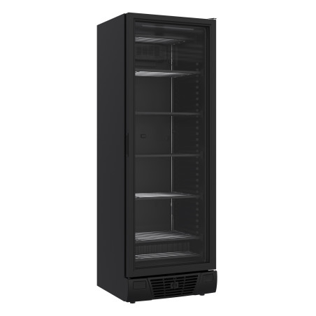 Armoire Réfrigérée Négative Noire - 1 Porte Vitrée - 382 L - CombiSteel