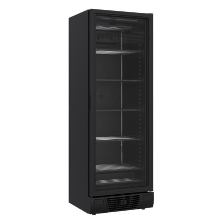 Schwarzer Negativ-Kühlschrank - 1 Glastür - 382 L - CombiSteel