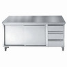 Meuble Inox Bas GN 1/1 - 2 Portes et 3 Tiroirs - L 1800 x P 700 mm - CombiSteel