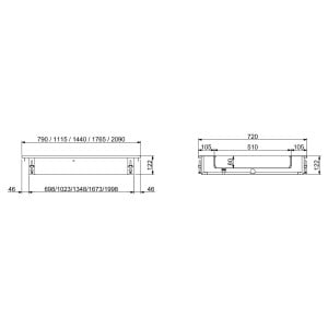 Crushed Ice Drop-In Bin - 4/1 CombiSteel: Refrigeration and Buffet Equipment