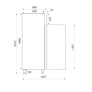 Stainless Steel Pastry Cabinet 737L CombiSteel - Professional Conservation