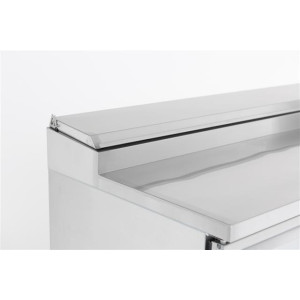 Saladette Kühltisch 3 Türen - 8 GN 1/6 Behälter - 392 L CombiSteel