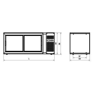 Kühlvitrine für Konditoreiwaren - 150 L - CombiSteel