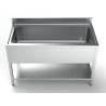 Stainless Steel Sink 1 - Backsplash and Shelf 1400x700 mm