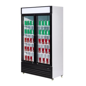 Vitrine Réfrigérée à Boissons 2 Portes Vitrées - 750 L