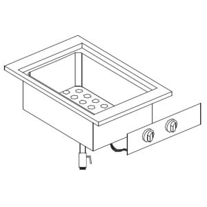 Elément de Bain-Marie Drop-In - CombiSteel