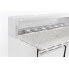 Refrigerated Pizza Cabinet with 3 Doors - CombiSteel: Optimal storage for pizza ingredients