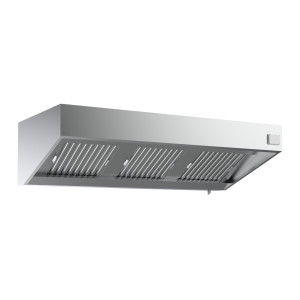 Hotte Murale Complète - 1600 mm - Avec Moteur, Led et Variateur - CombiSteel