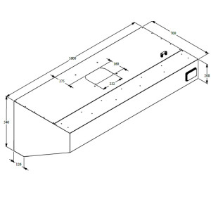 Hotte Murale Complète Avec Moteur et Led - CombiSteel