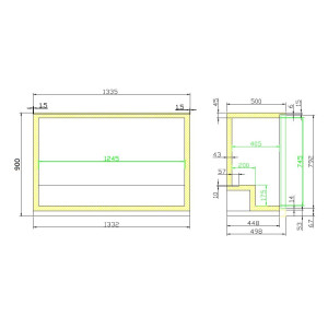 Arrière-Bar Réfrigéré à 3 Portes Battantes - 298 L - CombiSteel