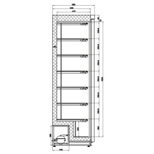 Armoire Réfrigérée Négative Inox - 340 L - CombiSteel: Congélateur professionnel robuste et performant.