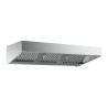 Wall-Mounted Hood Depth 1100-1600mm with LED - AISI 430 Stainless Steel