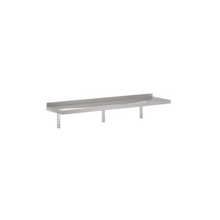 Stainless Steel Wall Shelf with Support - L 1800 x D 300 mm - CombiSteel