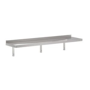 Stainless Steel Wall Shelf with Support - L 1800 x D 400 mm - CombiSteel