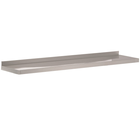 Stainless Steel Wall Shelf 2000x400 mm - Robust & Professional - CombiSteel