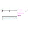 Stainless Steel Wall Shelf with Brackets - L 2000 x D 400 mm - CombiSteel