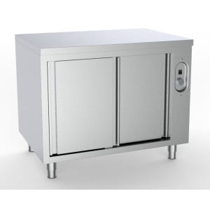 Armoire Chauffante Inox à 2 Portes Coulissantes - L 1400 x P 700 mm - CombiSteel