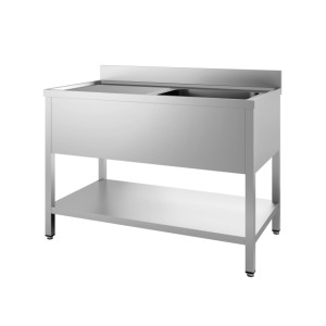 Stainless Steel Sink with Left Drainer - CombiSteel Quality