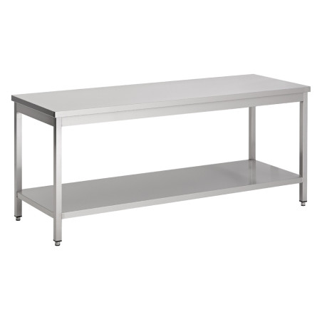 Stainless Steel Table with Shelf - Professional Quality CombiSteel