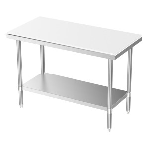 Cutting Table with Removable Shelf - L 1000 x D 700 mm - CombiSteel