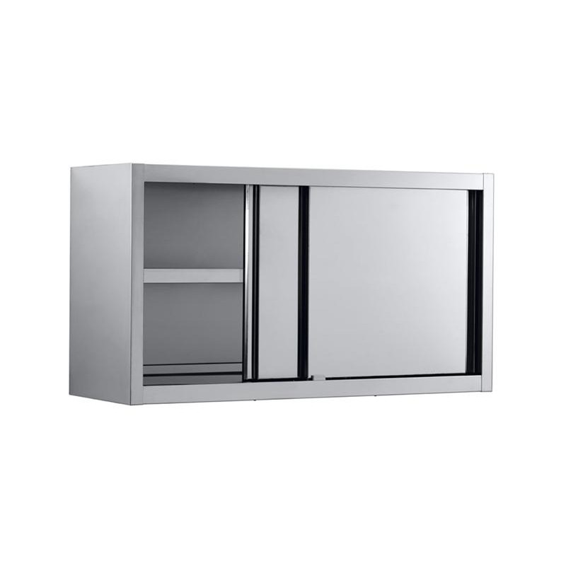 Wall Cabinet with Sliding Doors in Stainless Steel - Combisteel 1600x400 mm