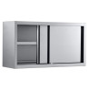 Wall Cabinet with Sliding Doors in Stainless Steel - Combisteel 1600x400 mm