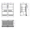 Refrigerated Back Bar with 2 Swing Doors - 198 L - CombiSteel