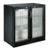 Refrigerated Back Bar 2 Swing Doors - 198 L Black CombiSteel