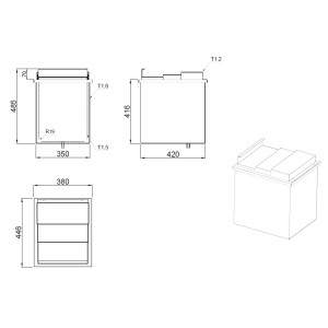 Built-in Stainless Steel Ice Bin CombiSteel | Professional Quality